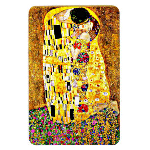 Kiss, berömd av Gustav Klimt Magnet