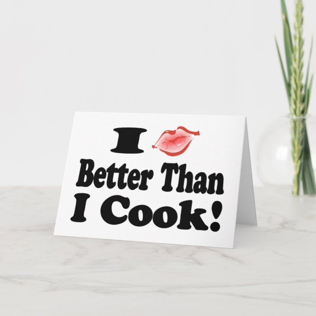 Kiss Better Than Cook Helgkort (Framsida)