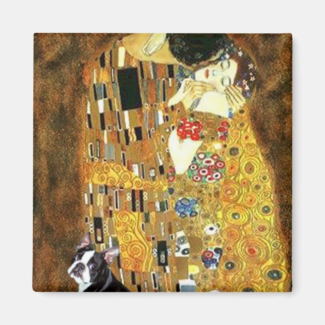 Kiss - Boston Terrier #4 Magnet (Framsidan)