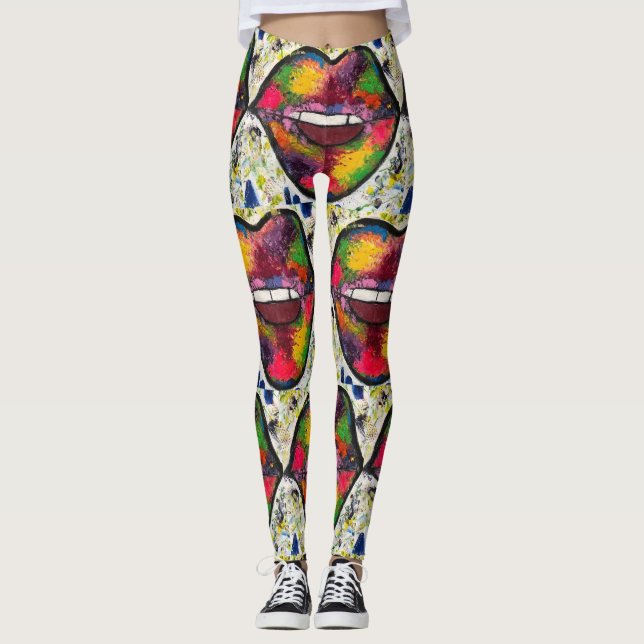 Kiss Capri Leggings (Framsida)