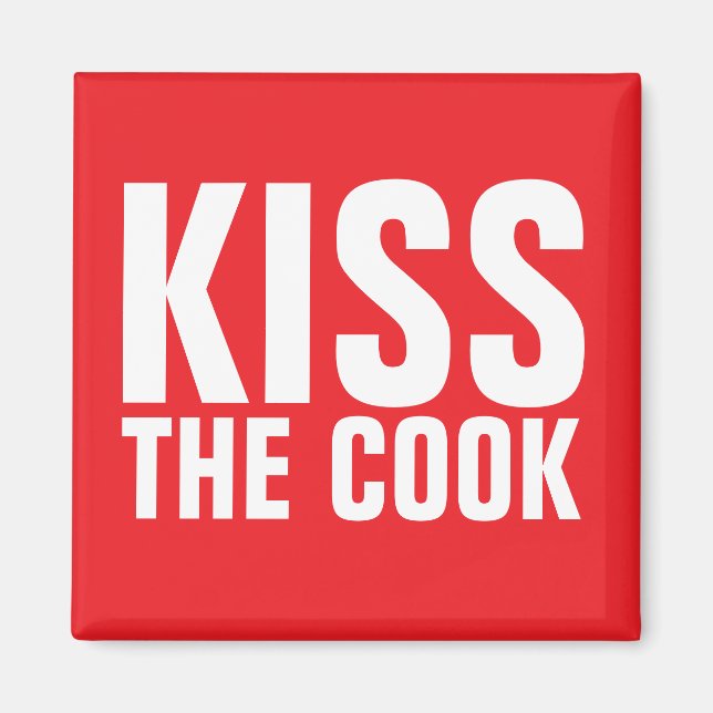 KISS COOK FRIDGE MAGNET-fru Magnet (Framsidan)