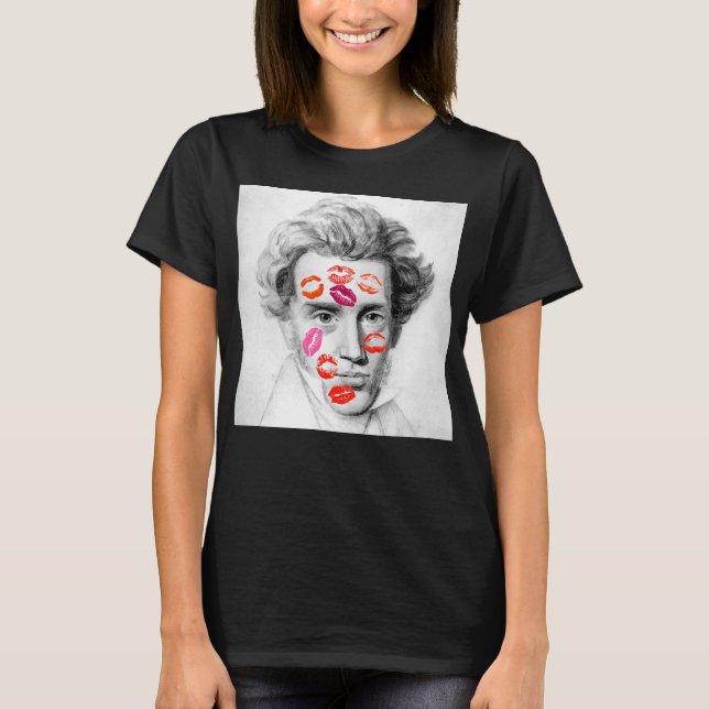 ’KISS-COVERED KIERKEGAARD’ T SHIRT (Framsida)