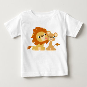 Kiss: Cute Tecknad Lejon lite Baby T-shirt