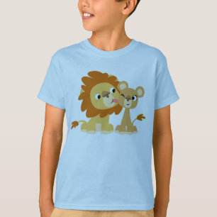 Kiss: Cute Tecknad Lejon par Kids T-shirt