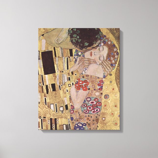 Kiss Detail - Gustav Klimt Canvastryck (Framsida)