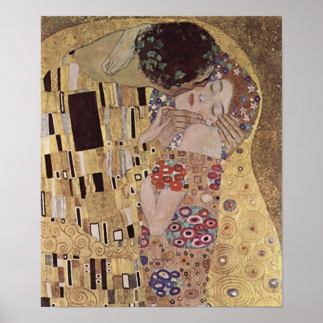 Kiss Detail - Gustav Klimt Poster (Framsidan)
