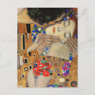 Kiss (Detail) Gustav Klimt Vykort