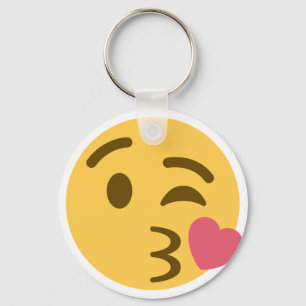 Kiss Emoji Nyckelring