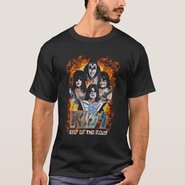 Kiss - Exklusivens Officiell av resans färdsdag T Shirt (Framsida)