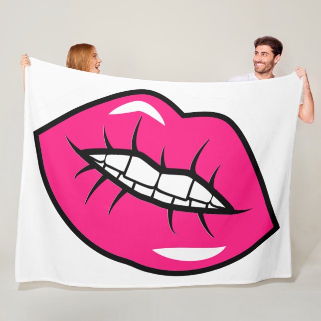 Kiss Fleecefilt (På plats)