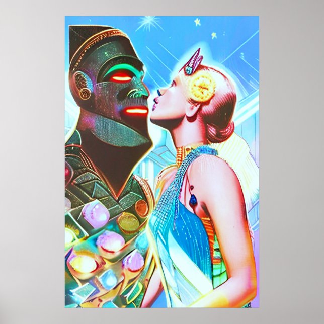 Kiss for a Star Kingdom Psychedelic Dream Pop Poster (Framsidan)