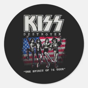 Kiss Förstörare andemeningen i 76 Runt Klistermärke