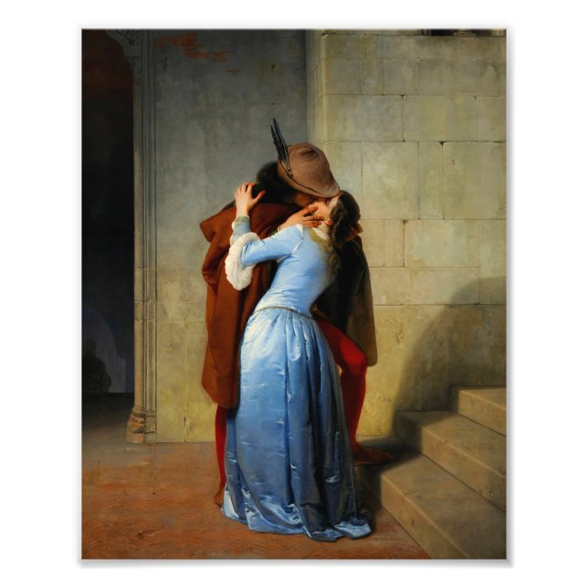 Kiss Francesco Hayez Fototryck (Framsidan)