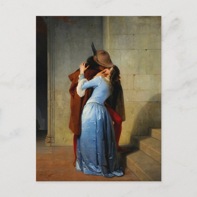 Kiss Francesco Hayez Helg Vykort (Framsida)