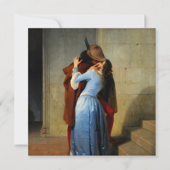 Kiss Francesco Hayez Inbjudningar (Framsida)