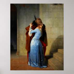 Kiss Francesco Hayez Poster