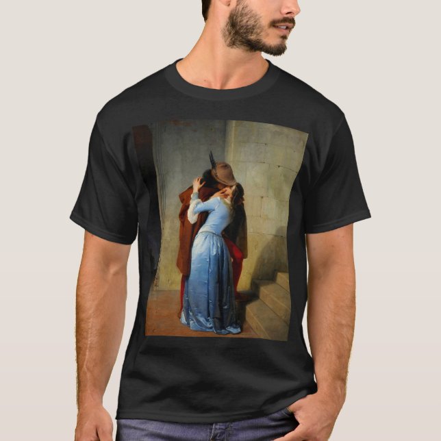 Kiss Francesco Hayez T Shirt (Framsida)