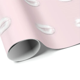 Kiss Glitter Rosa Studenten Rosa White Läppar Presentpapper