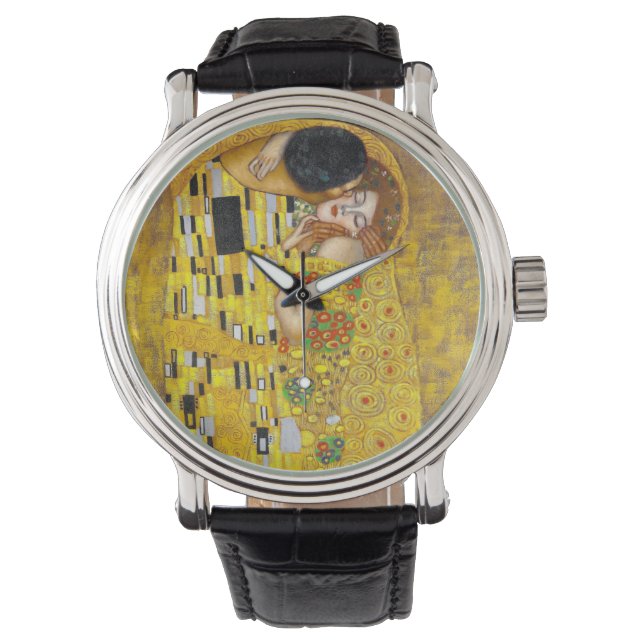 Kiss - Gustav Klimt Armbandsur (Framsida)