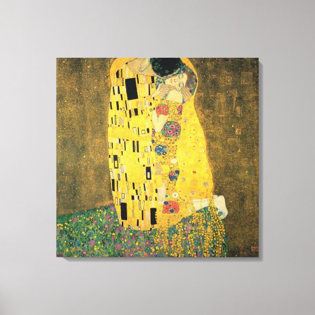Kiss - Gustav Klimt Canvastryck (Framsida)