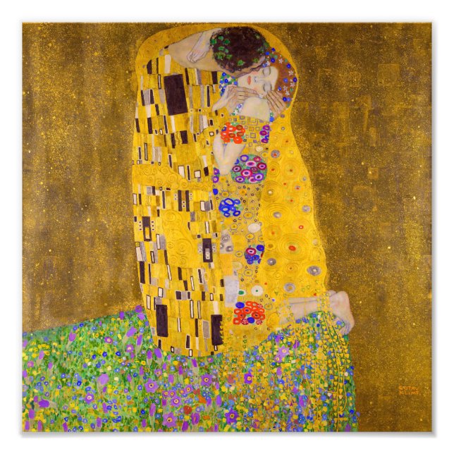 Kiss | Gustav Klimt | Fototryck (Framsidan)