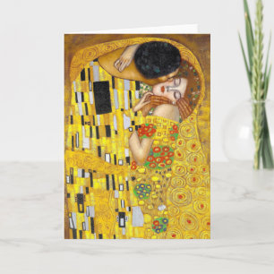 Kiss - Gustav Klimt-hälsningskort Kort