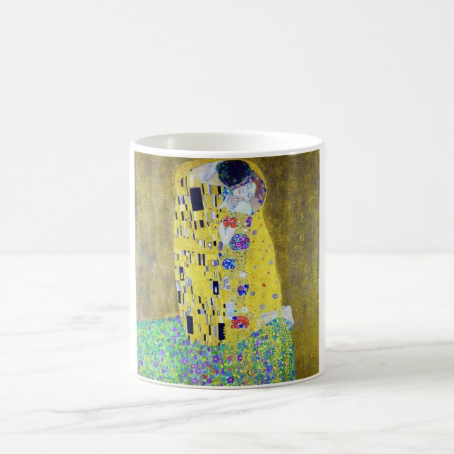 Kiss, Gustav Klimt Kaffemugg (Center)