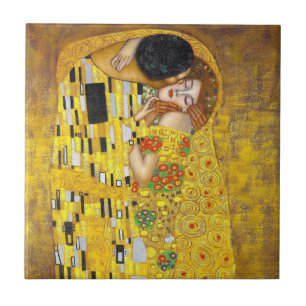 Kiss - Gustav Klimt Kakelplatta