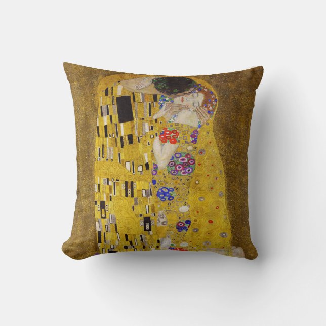 Kiss - Gustav Klimt Kudde (Framsida)