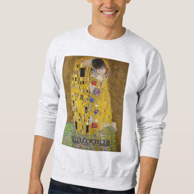 Kiss - Gustav Klimt Lång Ärmad Tröja (Framsida)
