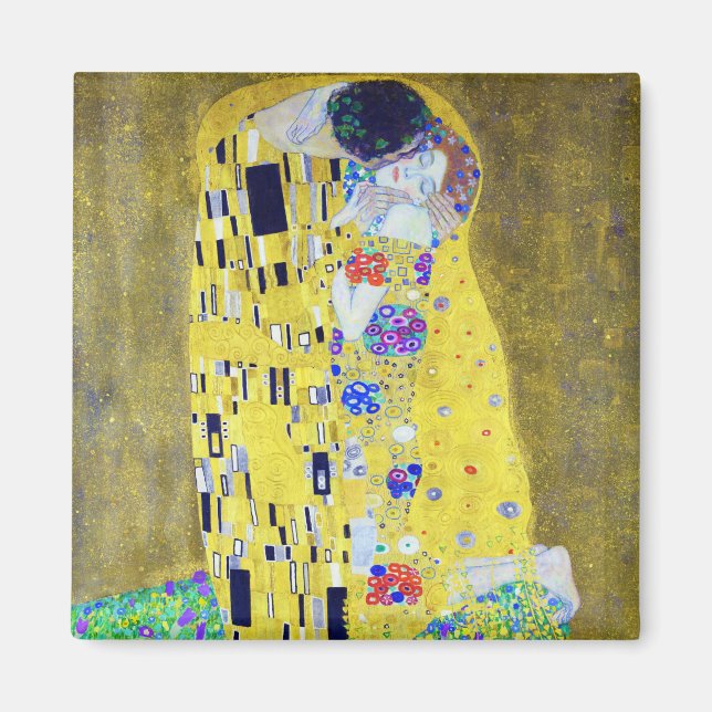 Kiss, Gustav Klimt Magnet (Framsidan)