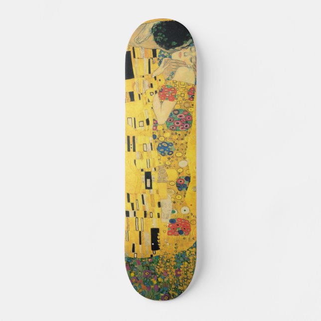 Kiss - Gustav Klimt Mini Skateboard Bräda 18,5 Cm (Framsida)