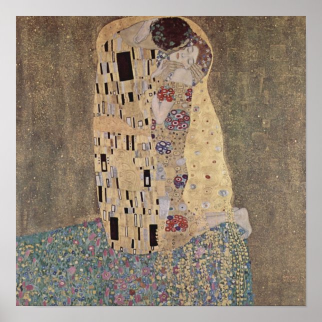 Kiss - Gustav Klimt Poster (Framsidan)