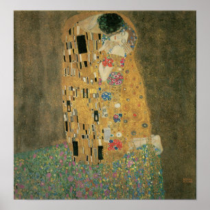 Kiss, Gustav Klimt Poster