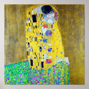 Kiss, Gustav Klimt Poster