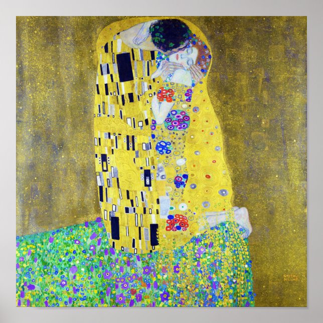 Kiss, Gustav Klimt Poster (Framsidan)
