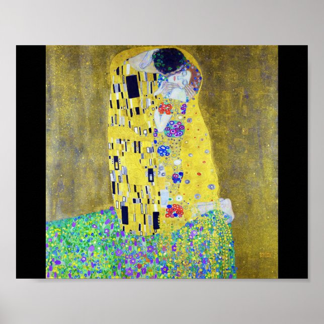 Kiss, Gustav Klimt Poster (Framsidan)
