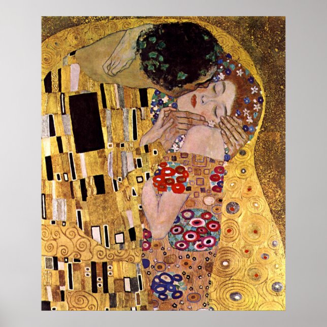 Kiss, Gustav Klimt Poster (Framsidan)