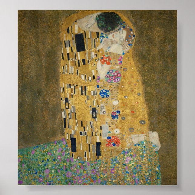Kiss - Gustav Klimt Poster (Framsidan)
