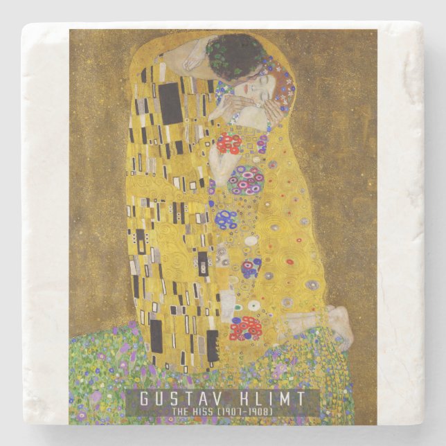 Kiss - Gustav Klimt Stenunderlägg (Framsidan)