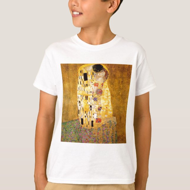 Kiss Gustav Klimt T Shirt (Framsida)