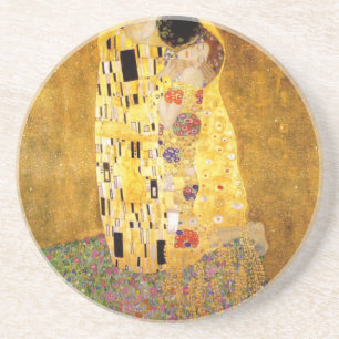 Kiss Gustav Klimt Underlägg Sandsten