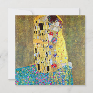 Kiss Gustav Klimt, Victorian Art Möhippa Inbjudningar