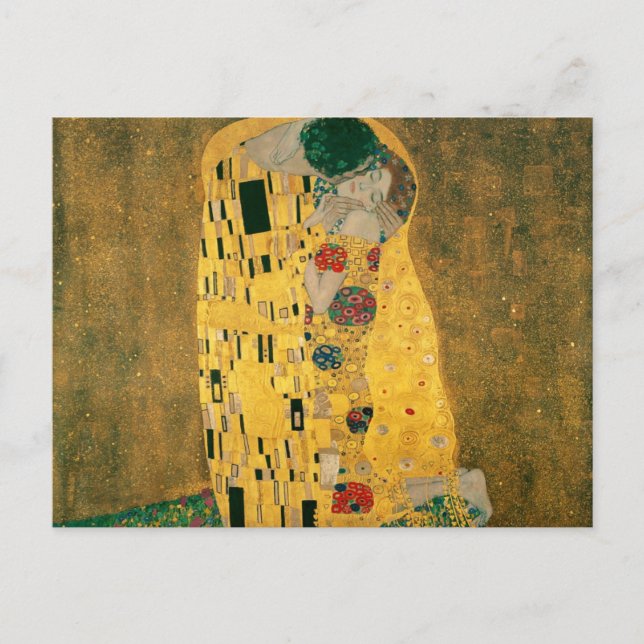 Kiss - Gustav Klimt Vykort (Framsida)