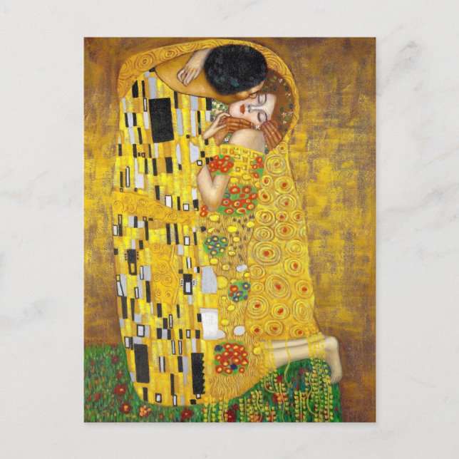 Kiss - Gustav Klimt Vykort (Framsida)