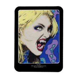 "Kiss Hard"-målning på en Magnet