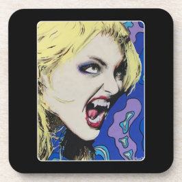 "Kiss Hard"-målning på en Underlägg