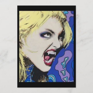 ‘Kiss Hard’ Painting on a Small-Scale Print Inbjudningar