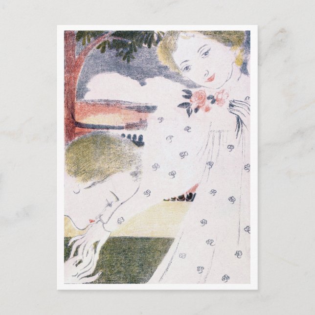 Kiss Her Hand, Maurice Denis Vykort (Framsida)