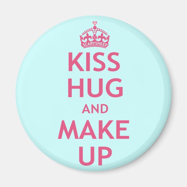 Kiss Hug och make Up Magnet (Framsidan)